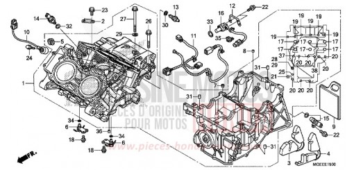 CRANKCASE (VFR1200FD) VFR1200FDF de 2015